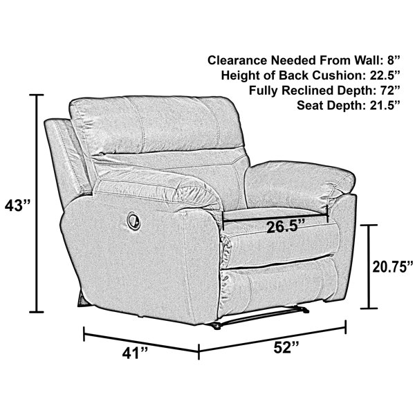 Wildon Home® Hudson Yards Upholstered Recliner Wayfair